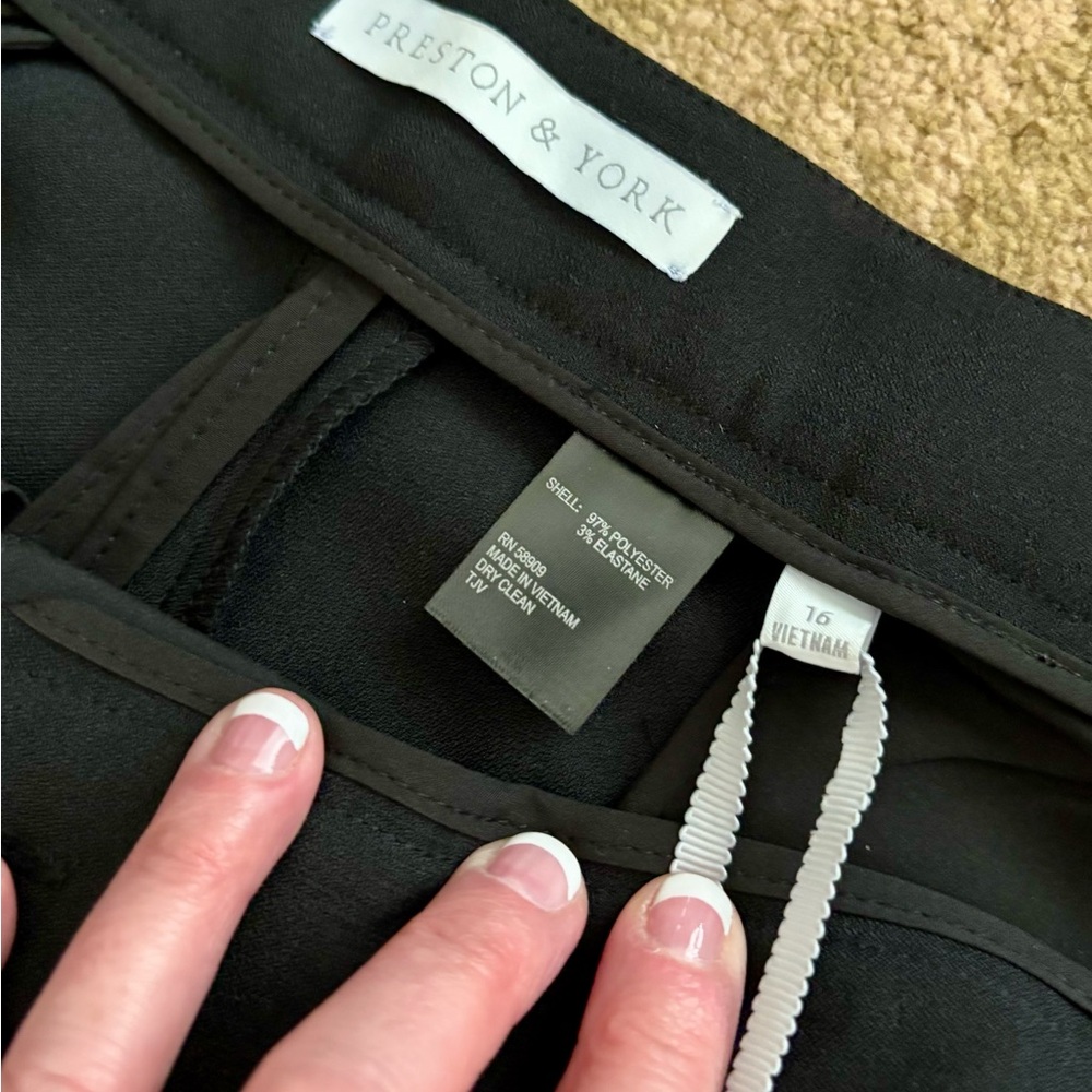 Preston & York Women’s Black Dress Pants - Picture 3 of 7